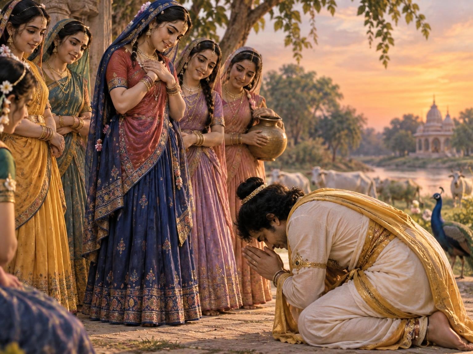 Uddhava bowed before the gopis and realized they had already attained the goal he himself sought.